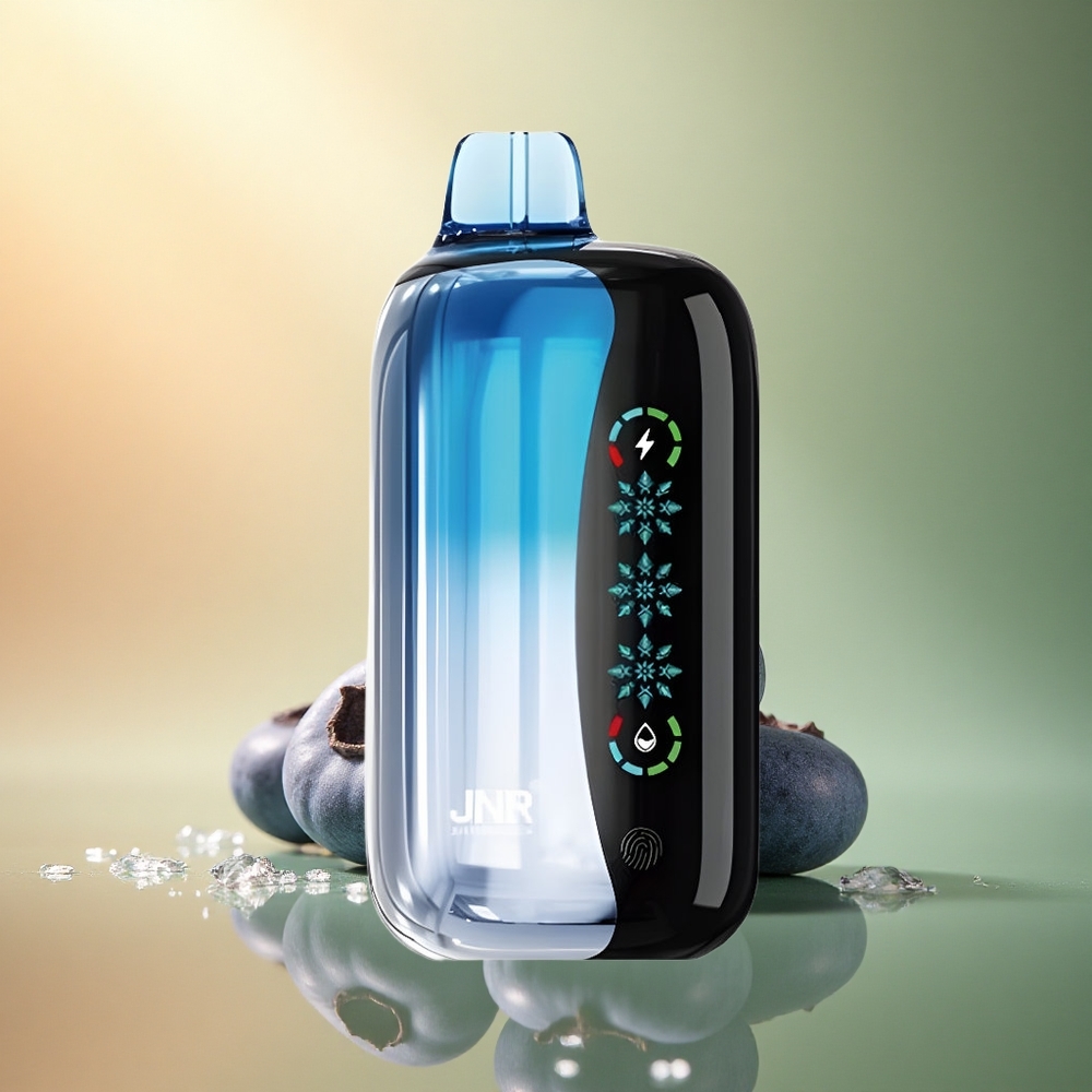 JNR Flex Ice 21000 توت أزرق مثلج مع شاشة لمس وبطارية 1000 مللي أمبير
