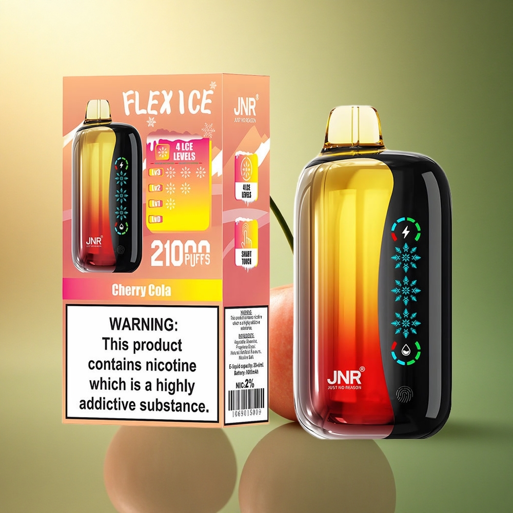JNR Flex Ice 21000 كرزي كولا جليد قابل للتعديل مع نيكوتين 5%