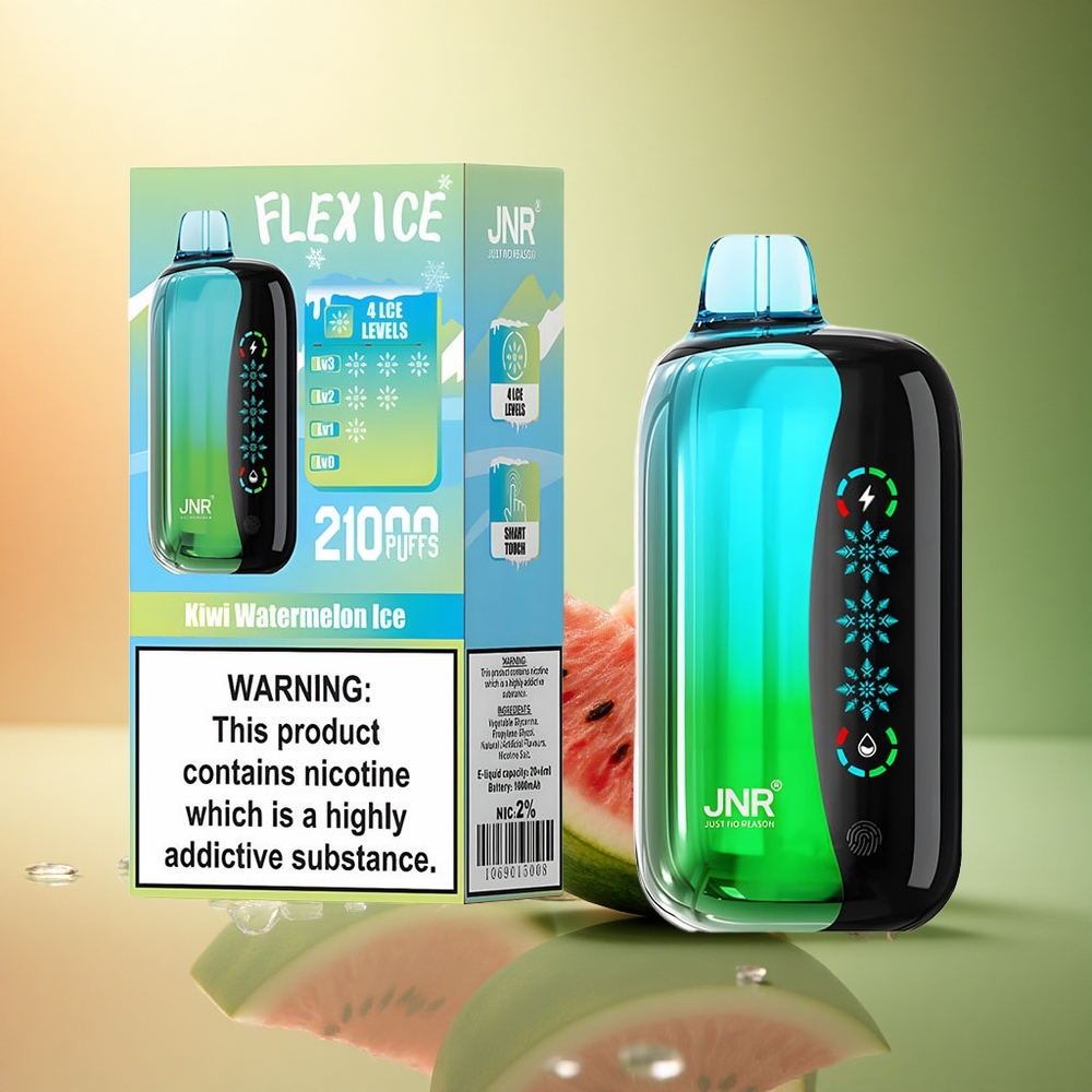 JNR Flex Ice 21000 كيوي بطيخ جليد مع شاشة لمس ونسبة نيكوتين 5%