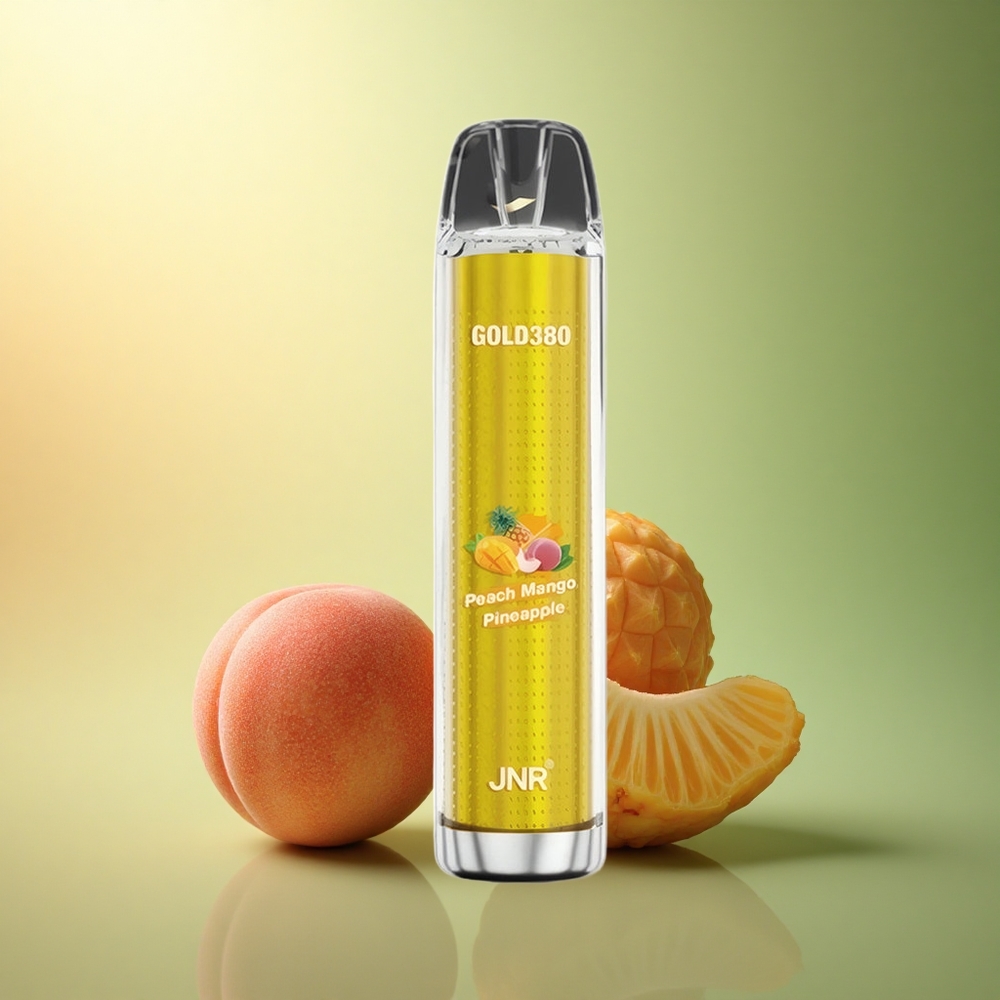 JNR Gold380 6000 خوخ مانجو أناناس مع سعة بطارية 1500 ملي أمبير ونيكوتين 5٪