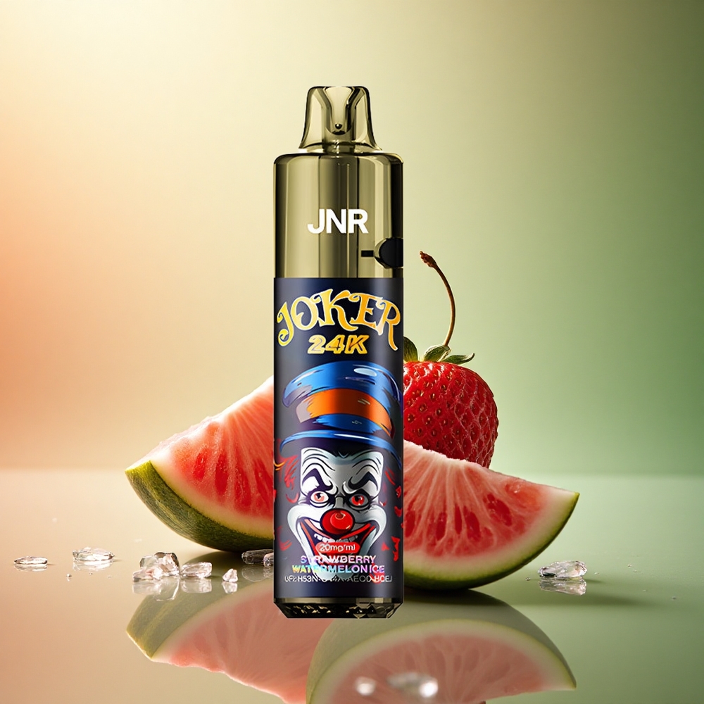JNR Joker 24K فراولة بطيخ مثلج مع 2% نيكوتين و 800 مللي أمبير