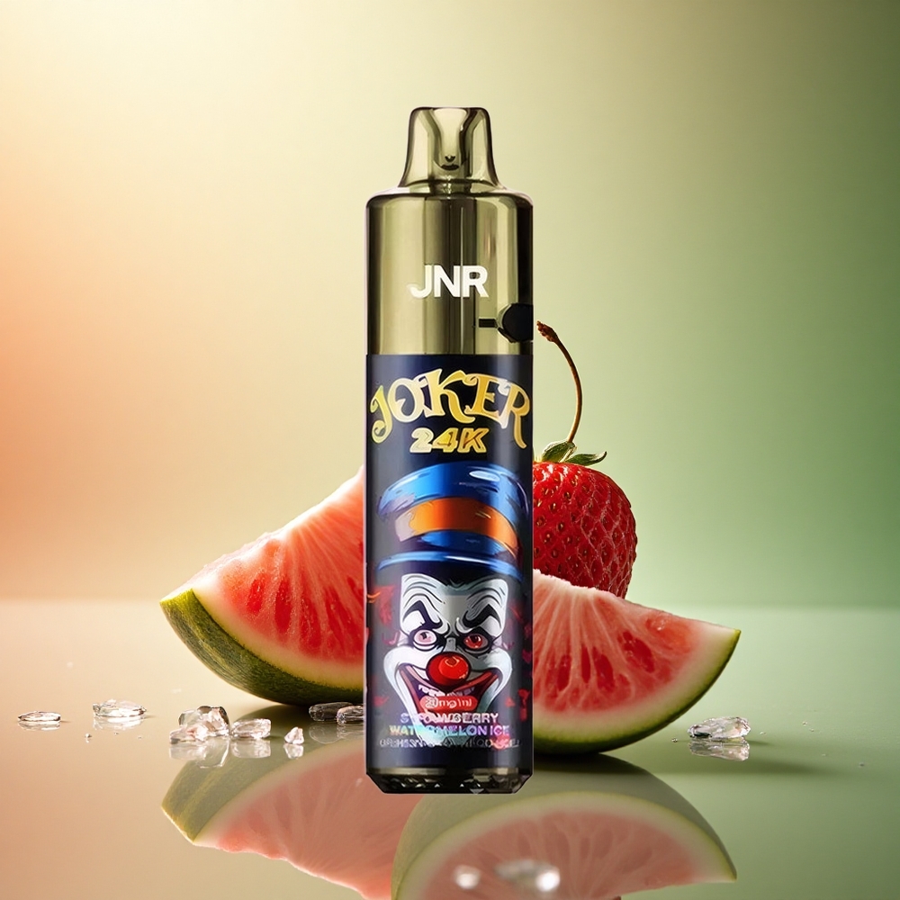 JNR Joker 24K فراولة بطيخ مثلج مع 2% نيكوتين و 800 مللي أمبير