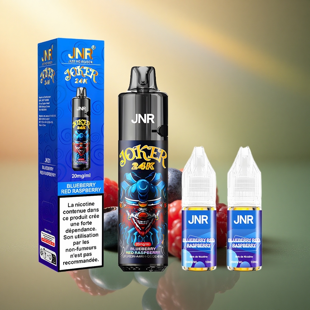 JNR Joker 24K توت أحمر توت أزرق بطارية 800 مللي أمبير ساعة