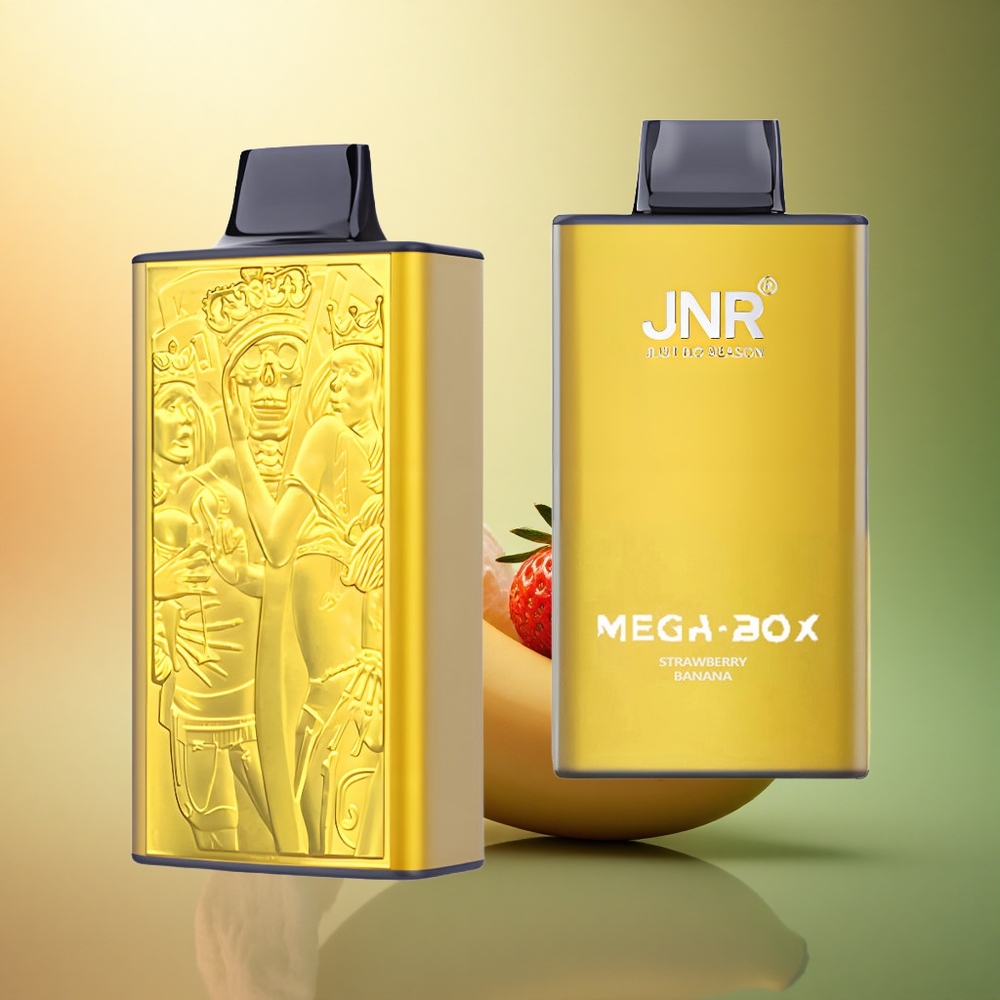 JNR Mega Box 25000 فراولة موز بسعة 30مل وبطارية 850 مللي أمبير