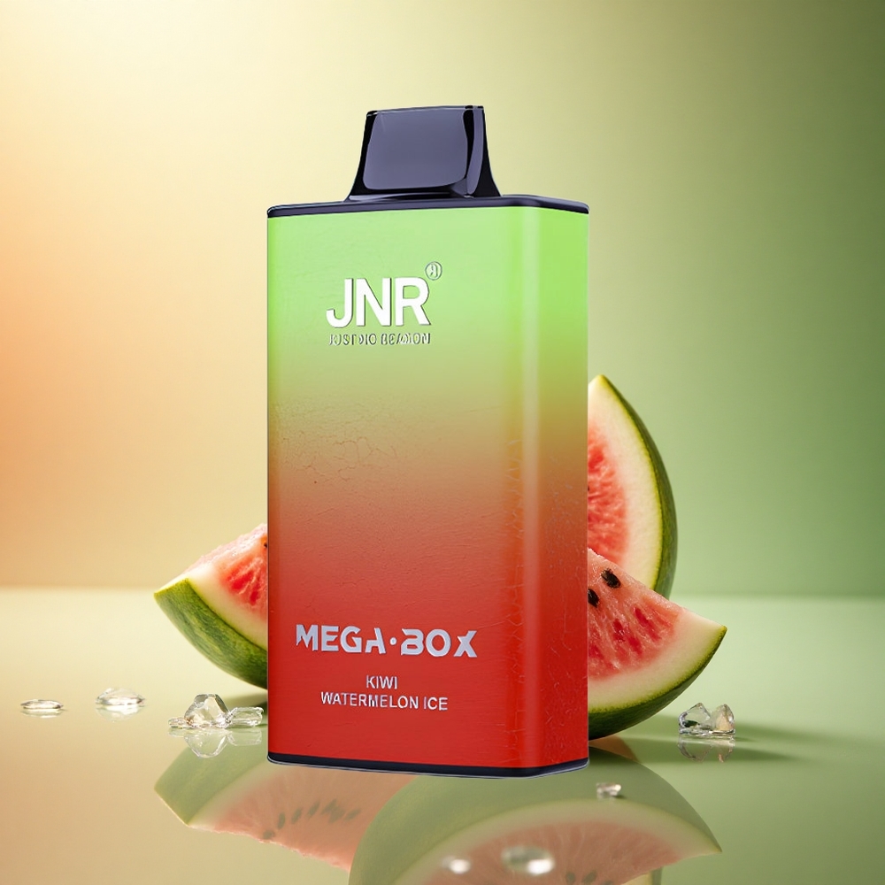 JNR Mega Box 25000 كيوي بطيخ مثلج بسعة 30 مل وبطارية 850 مللي أمبير