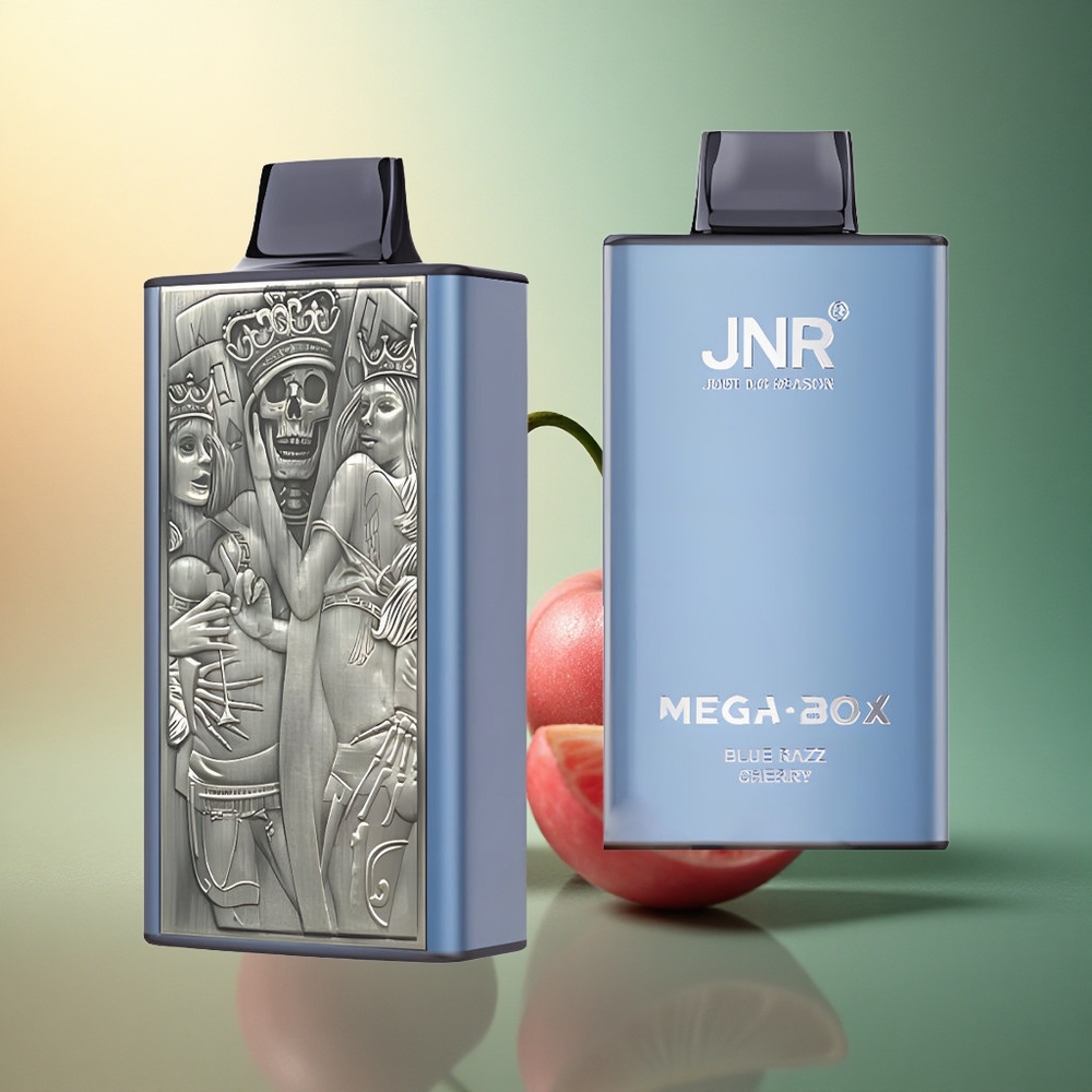 JNR Mega Box 25000 الكريز الأزرق مع سعة بطارية 850 مللي أمبير وسعة سائل إلكتروني 30 مل