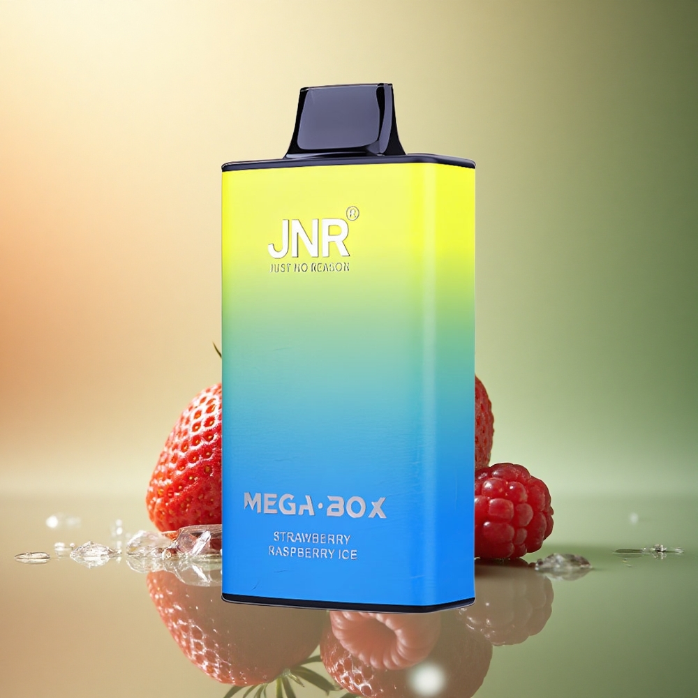 JNR Mega Box 25000 فراولة توت الثلج مع سعة بطارية 850 مللي أمبير وسعة سائل إلكتروني 30 مل