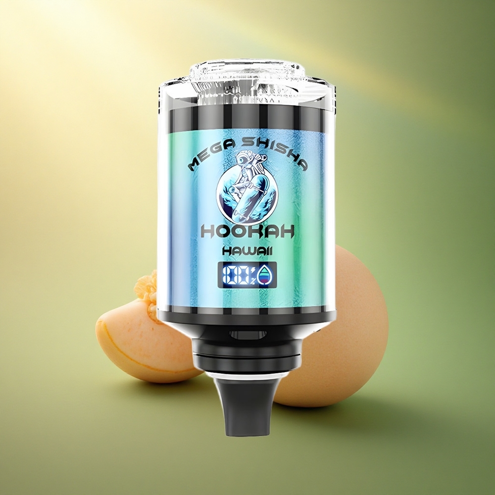 JNR Mega Shisha Hookah 100K هوايي شيشة شاشة ذكية 2200 مللي أمبير نيكوتين 2%