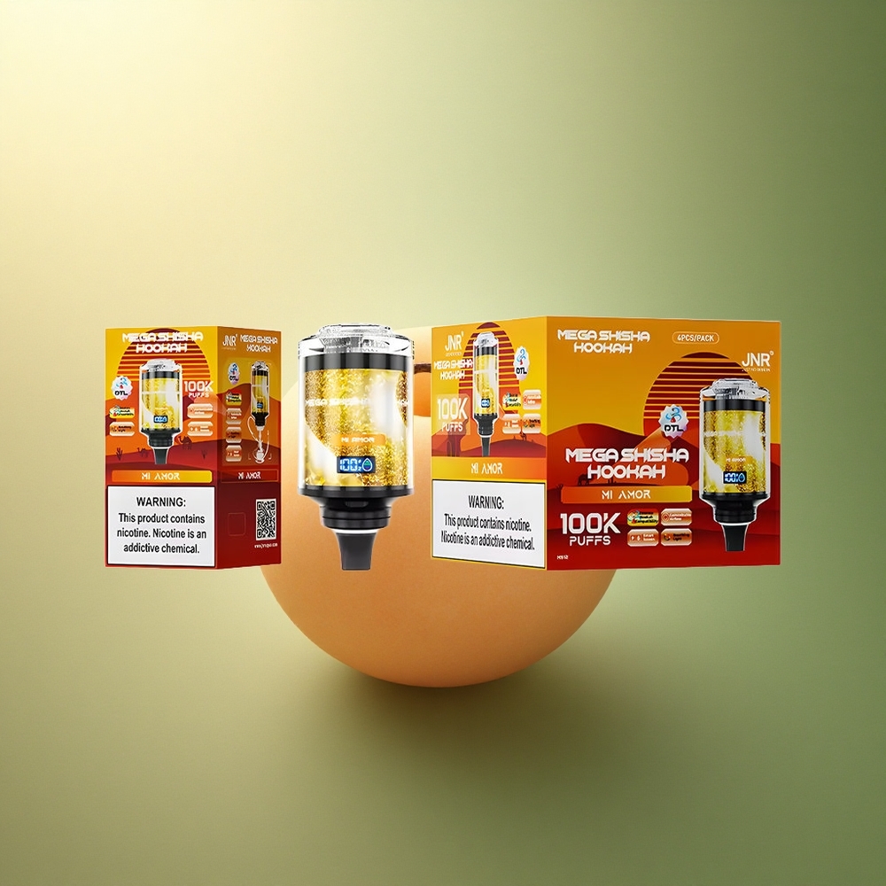 JNR Mega Shisha Hookah 100K حبّي 2200 مللي أمبير 60 ملليلتر