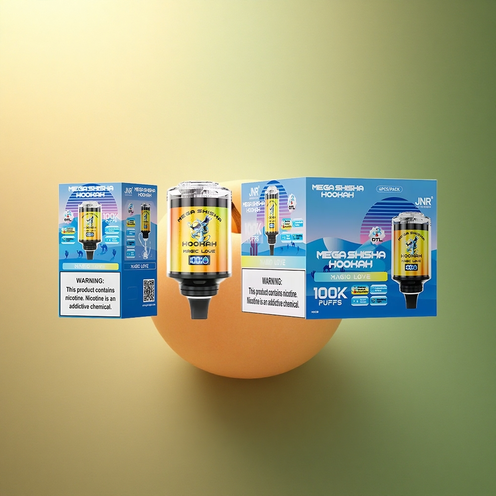 JNR Mega Shisha Hookah 100K حب السحري 2200mAh 2% نيكوتين