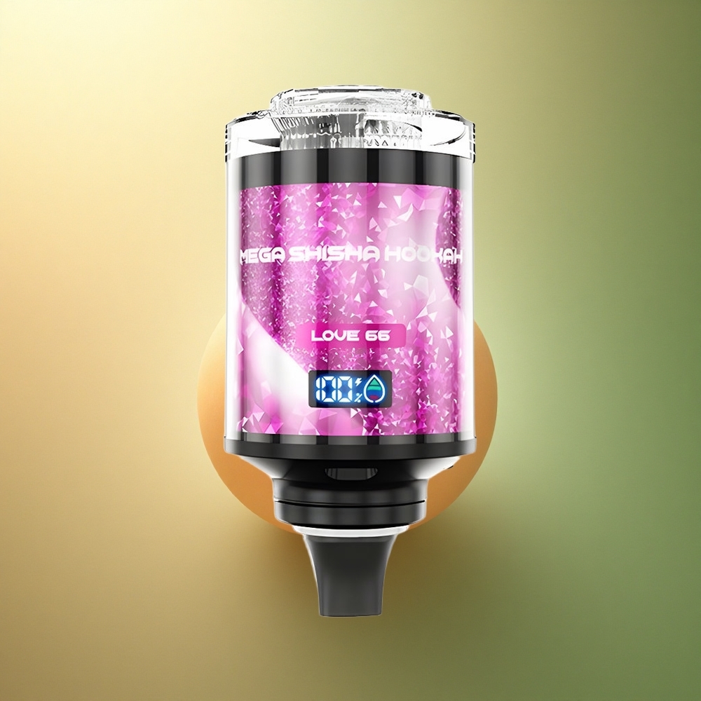 JNR Mega Shisha Hookah 100K حب 66 مع شاشة ذكية و 2200 مللي أمبير وبقوة نيكوتين 2٪
