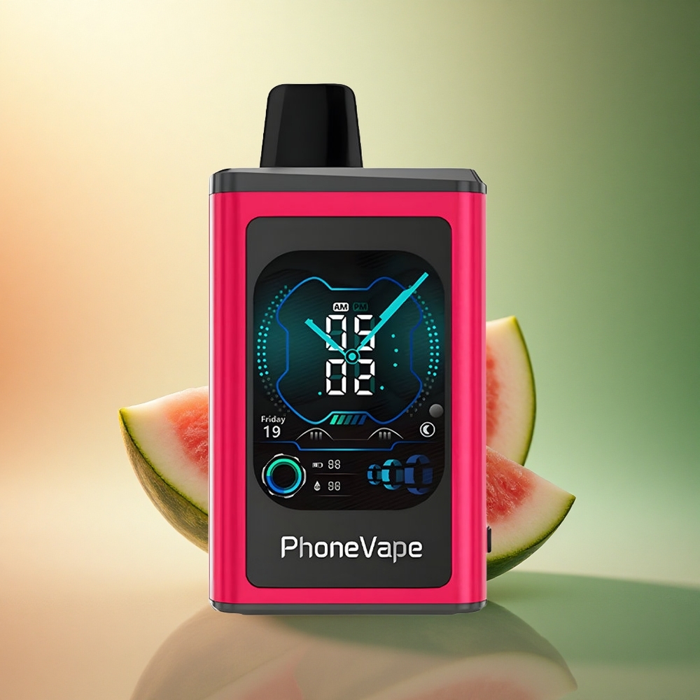 JNR PhoneVape 30000 بطيخ مثلج بشاشة كاملة ونيوترين 5%