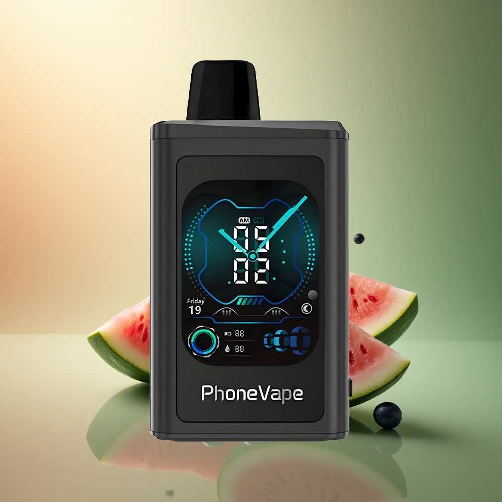 JNR PhoneVape 30000 عنب_البحر_بطيخ_850mAh_نيكوتين_5%