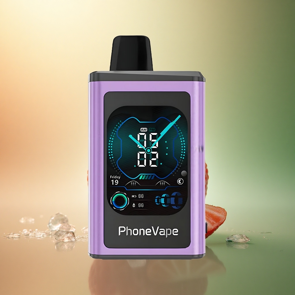 JNR PhoneVape 30000 فراولة آيس مع بطارية 850mAh وقوة نيكوتين 5%