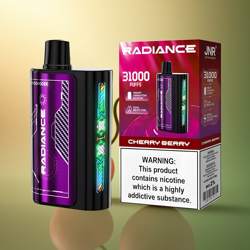 JNR Radiance 31000 الكريز بيري بشاشة ذكية ونيكوتين 2٪