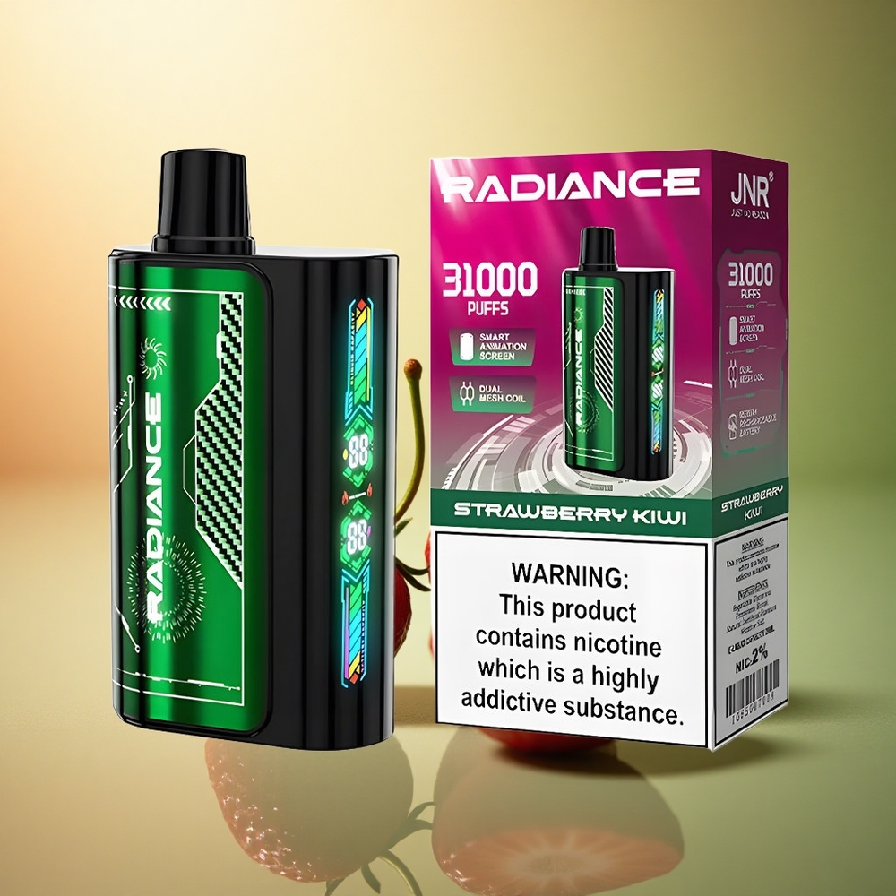 JNR Radiance 31000 فراولة كيوي بشاشة ذكية وبطارية 950 مللي أمبير