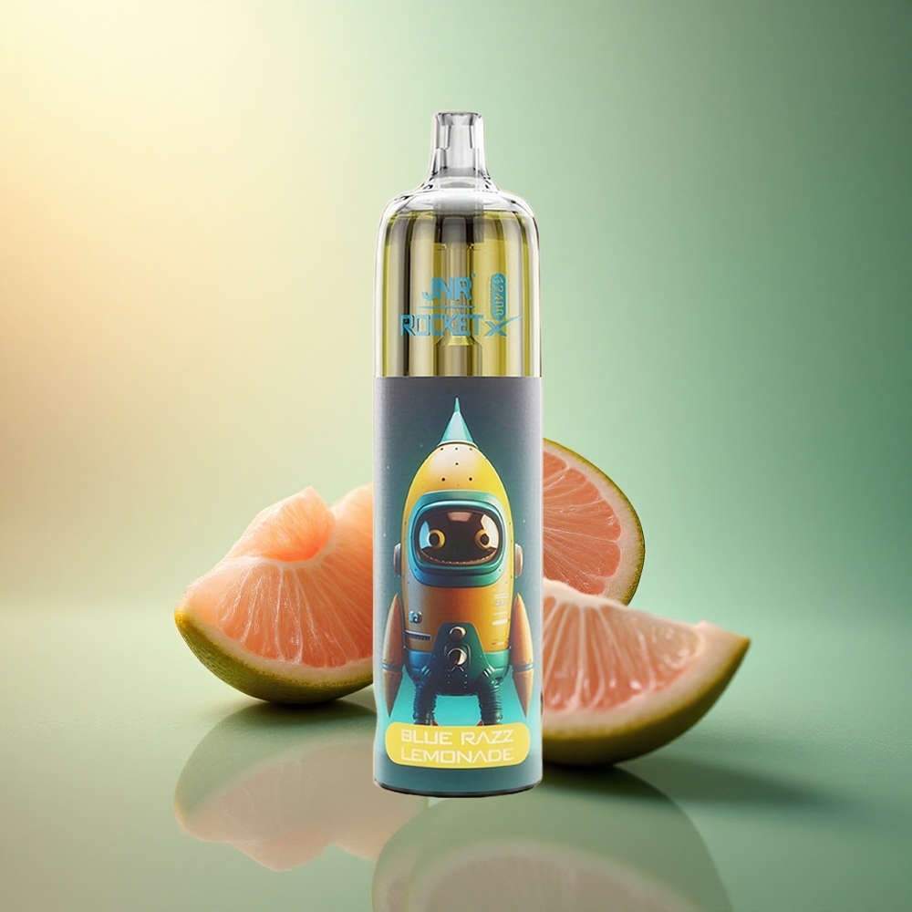 JNR Rocket-X 12400 عصير الليمون الأزرق مع ضبط تدفق الهواء ومحتوى النيكوتين 5%