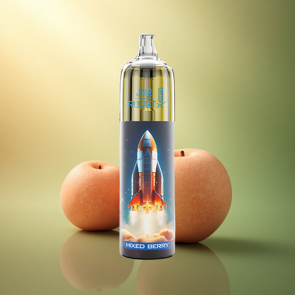 JNR Rocket-X 12400 توت مشكل مع ضبط تدفق الهواء ومحتوى النيكوتين 5%