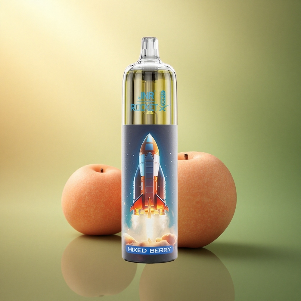 JNR Rocket-X 12400 توت مشكل مع ضبط تدفق الهواء ومحتوى النيكوتين 5%