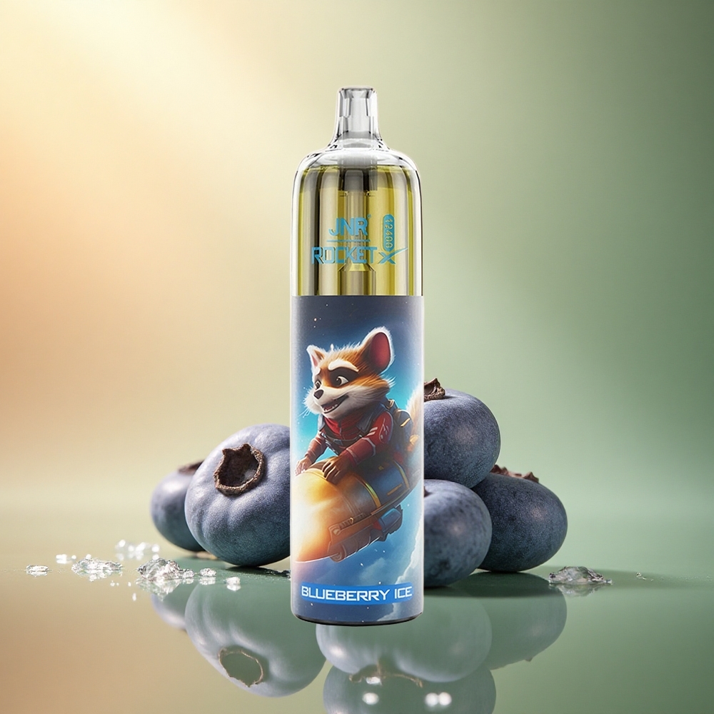 JNR Rocket-X 12400 توت أزرق مثلج مع ضبط تدفق الهواء ونسبة نيكوتين 5%