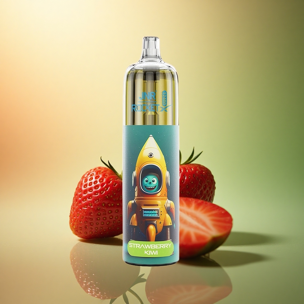 JNR Rocket-X 12400 فراولة كيوي مع ضبط تدفق الهواء وضوء آر جي بي