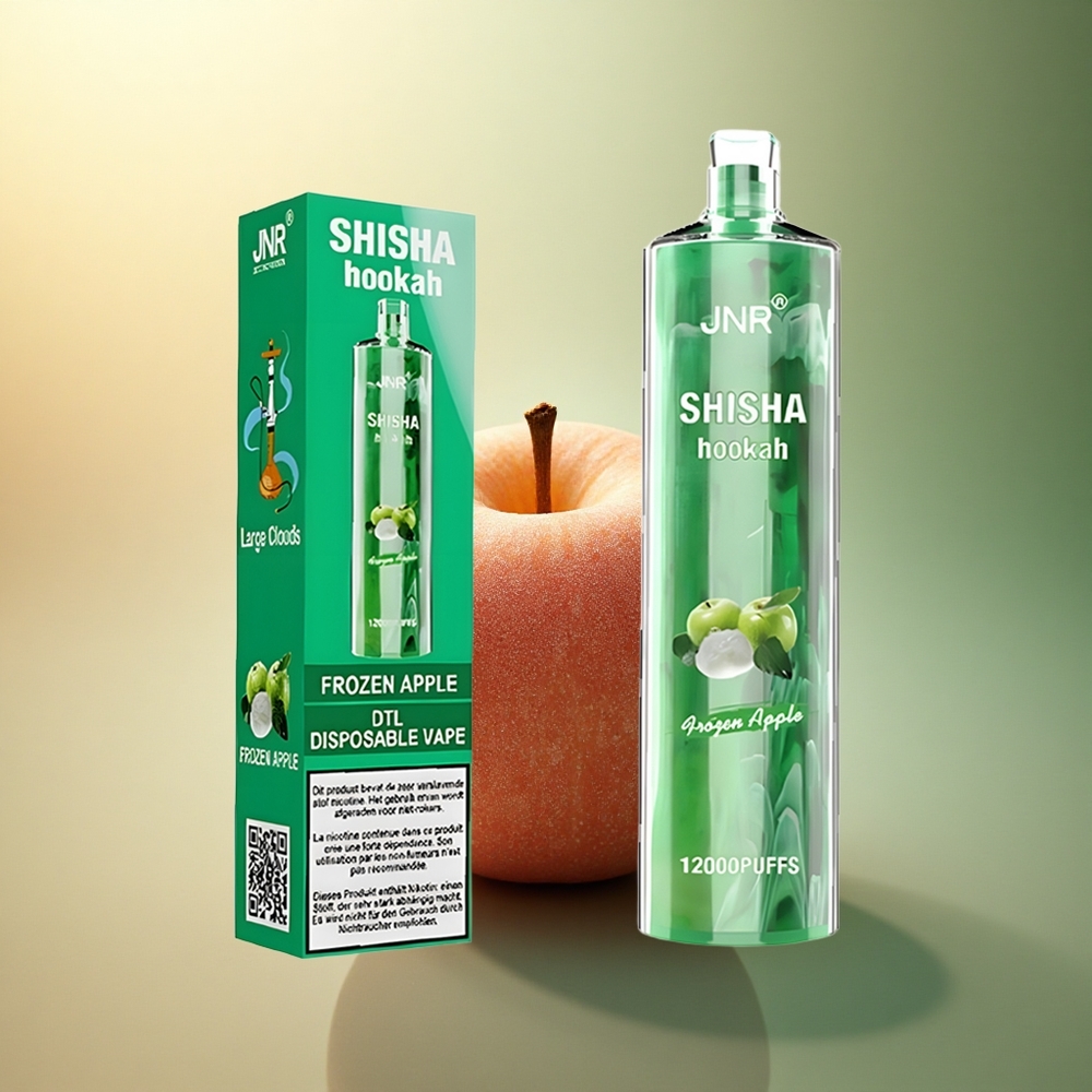 JNR Shisha Hookah 12000 التفاحة المجمدة 24 مل 750 مللي أمبير