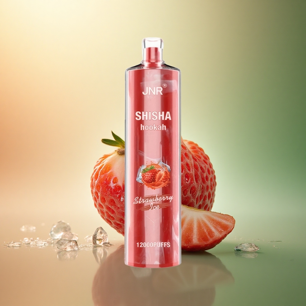 JNR Shisha Hookah 12000 فراولة آيس 24مل 750مللي أمبير