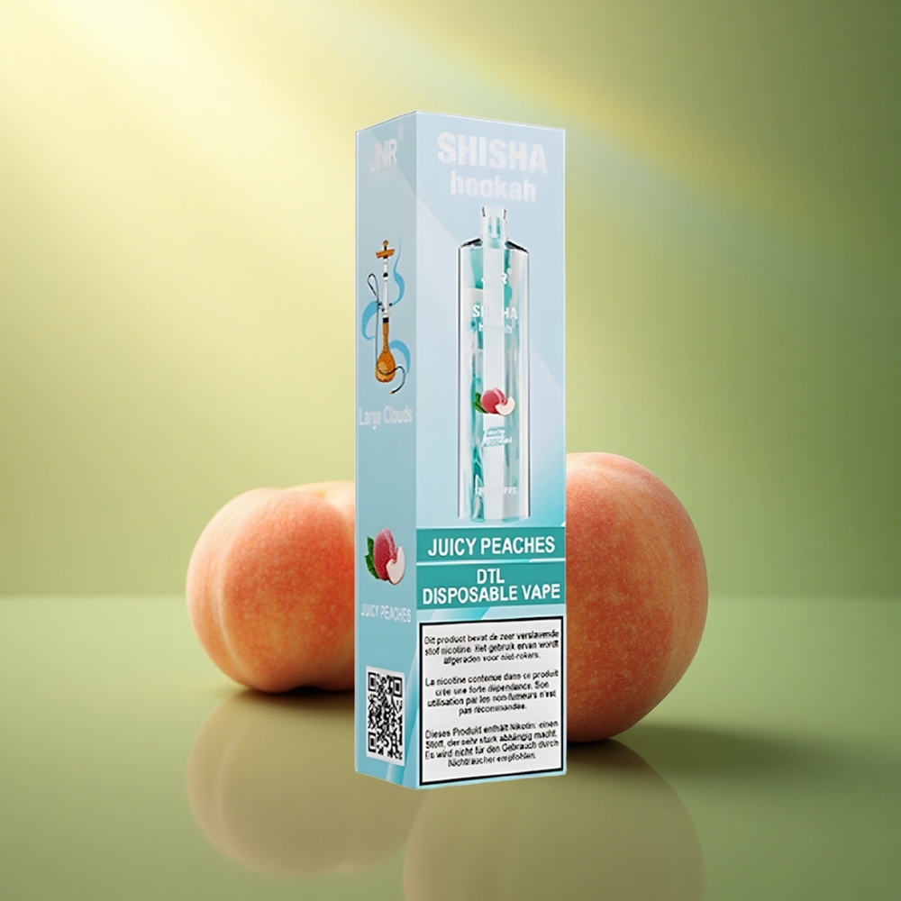 JNR Shisha Hookah 12000 الخوخ العصيري 750 ملي أمبير 24 مل