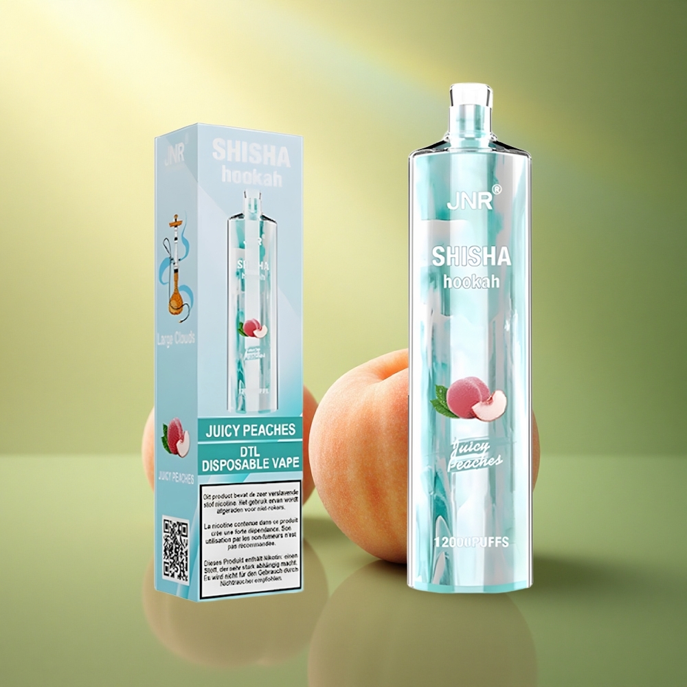 JNR Shisha Hookah 12000 الخوخ العصيري 750 ملي أمبير 24 مل