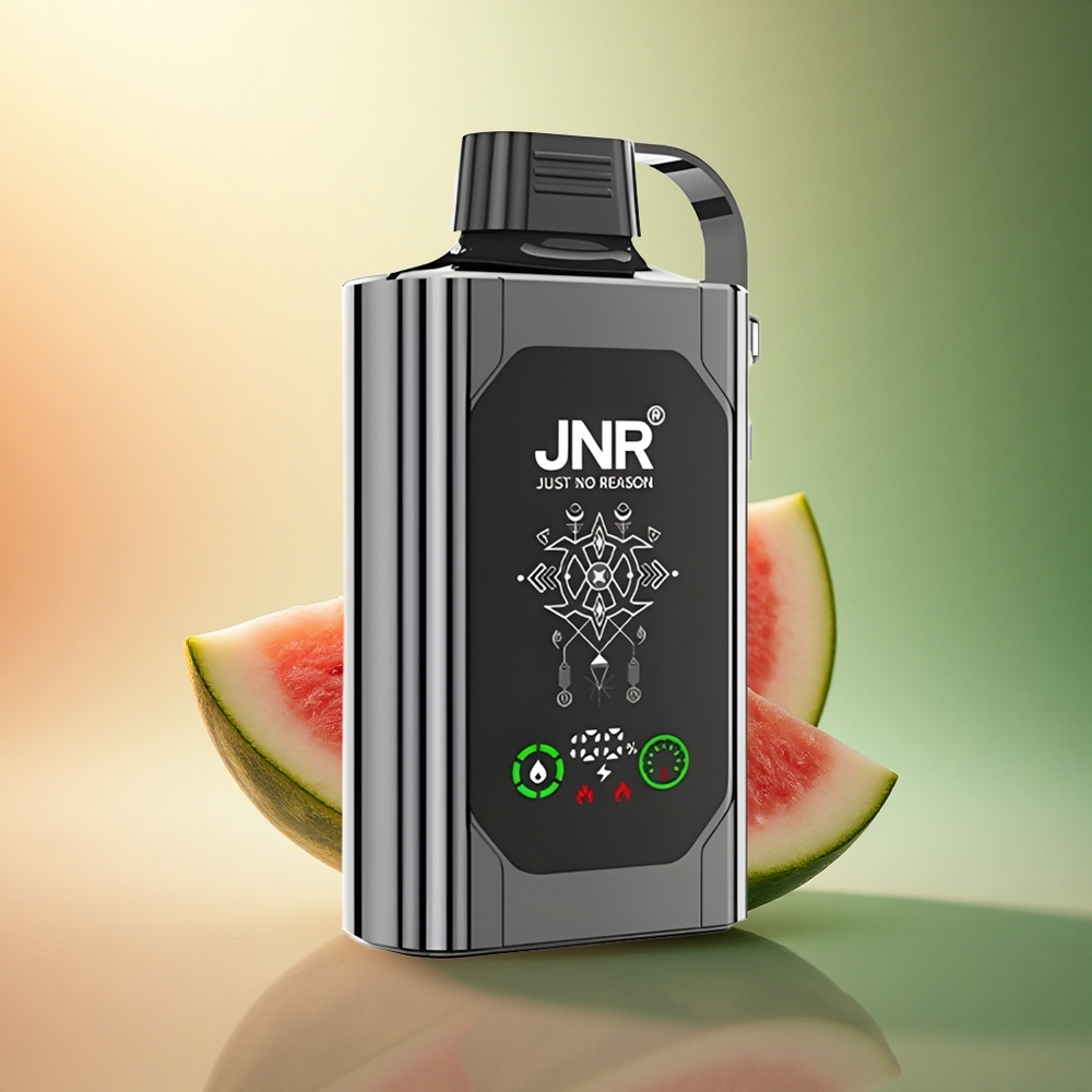 JNR Shisha Hookah Box 20500 بطيخ مثلج بشاشة عالية الدقة ونيكوتين 5%