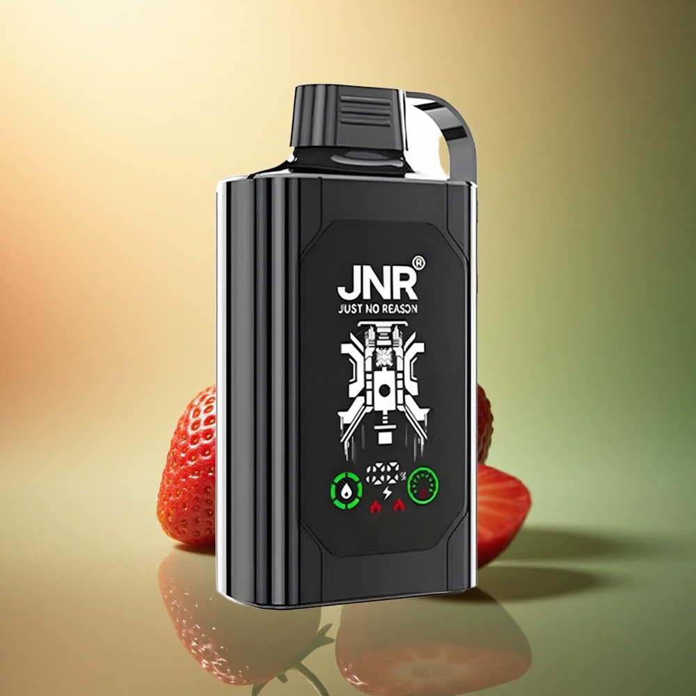 JNR Shisha Hookah Box 20500 فراولة عنب مع شاشة عالية الدقة وشحن سريع نوع سي ونيكوتين 5%