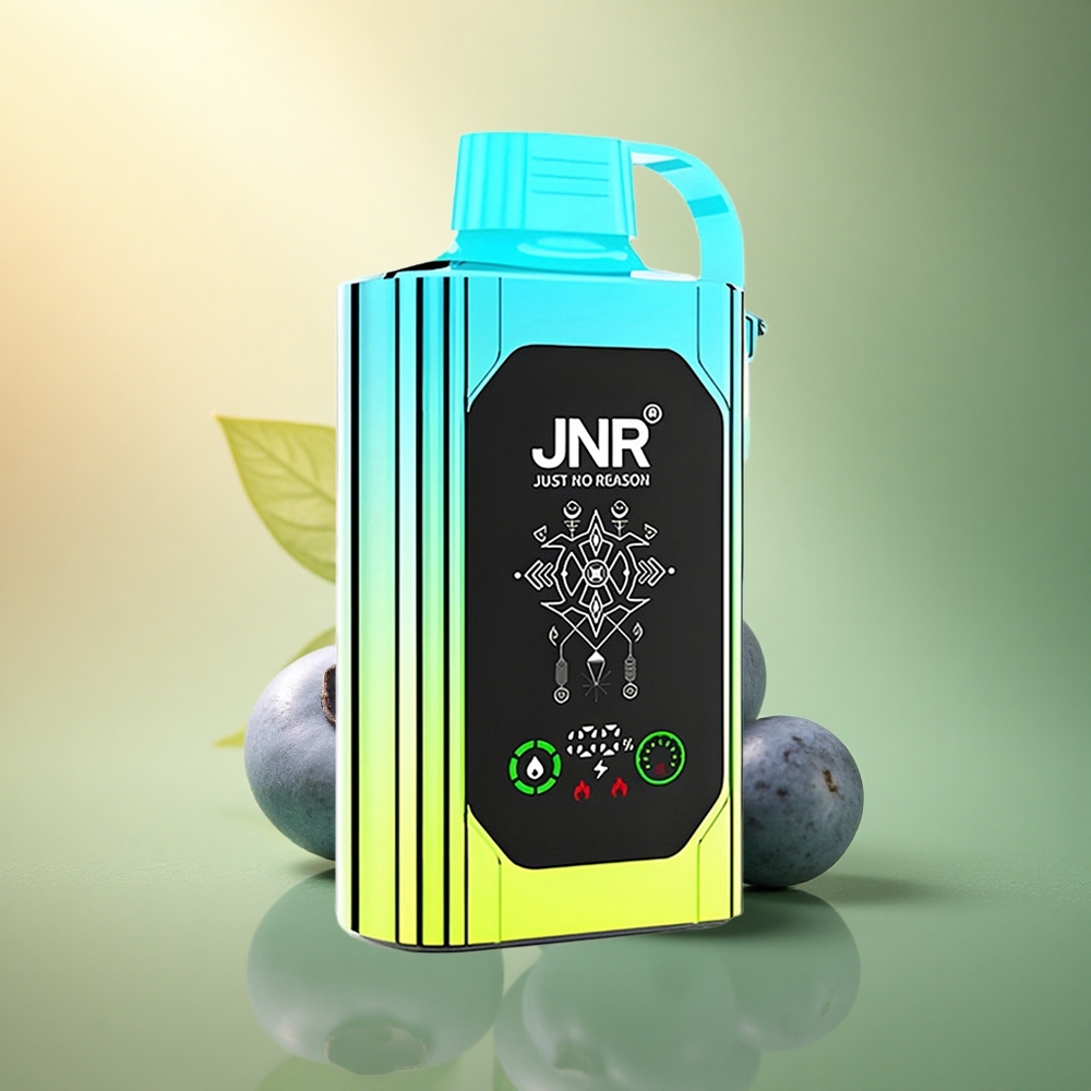 JNR Shisha Hookah Box 20500 النعناع الأزرق - شيشة بتقنية Dual Mesh Coil وشحن Type-C سريع