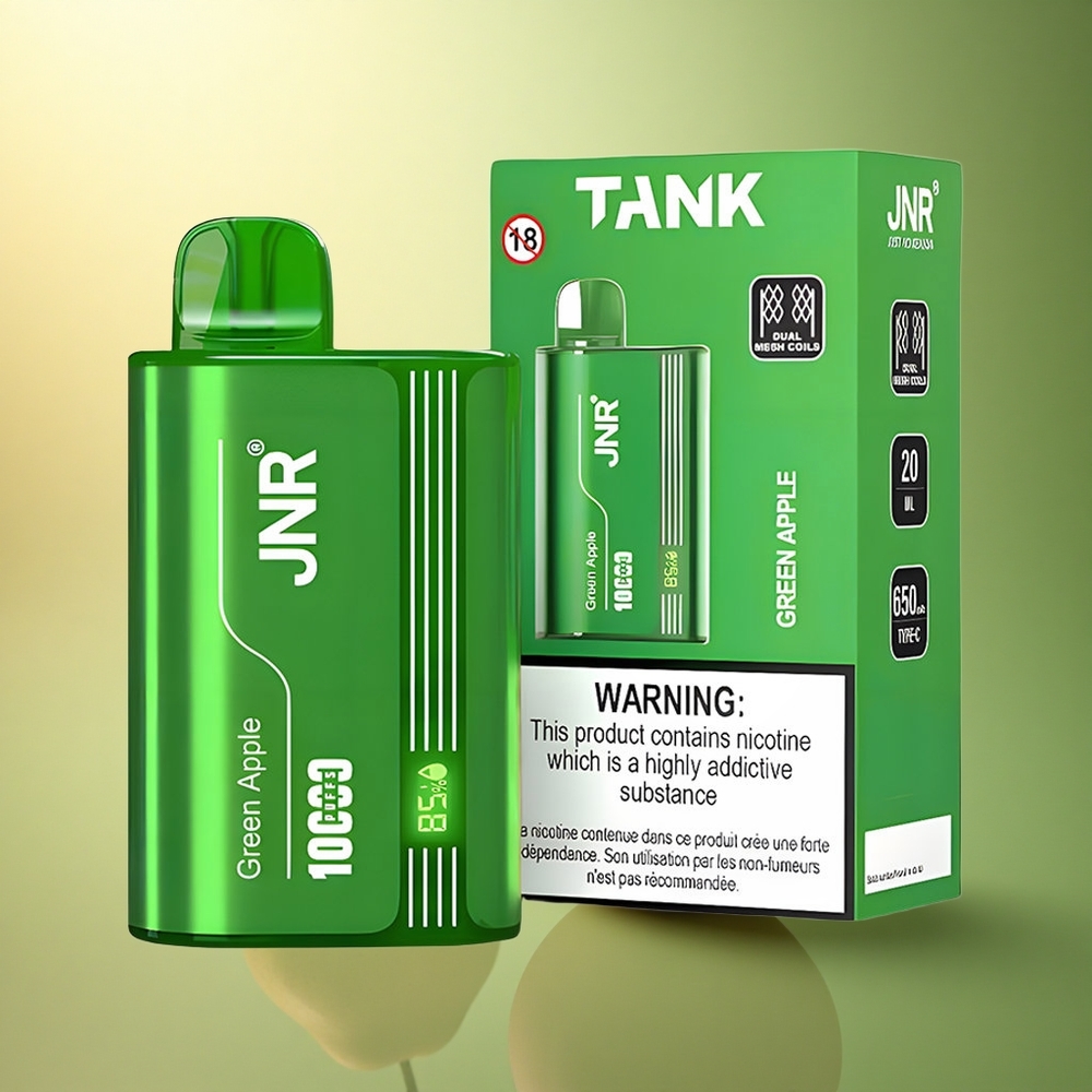 JNR Tank 10000 تفاحة خضراء خوخ كمثرى مع شاشة رقمية وشحن سريع نوع سي