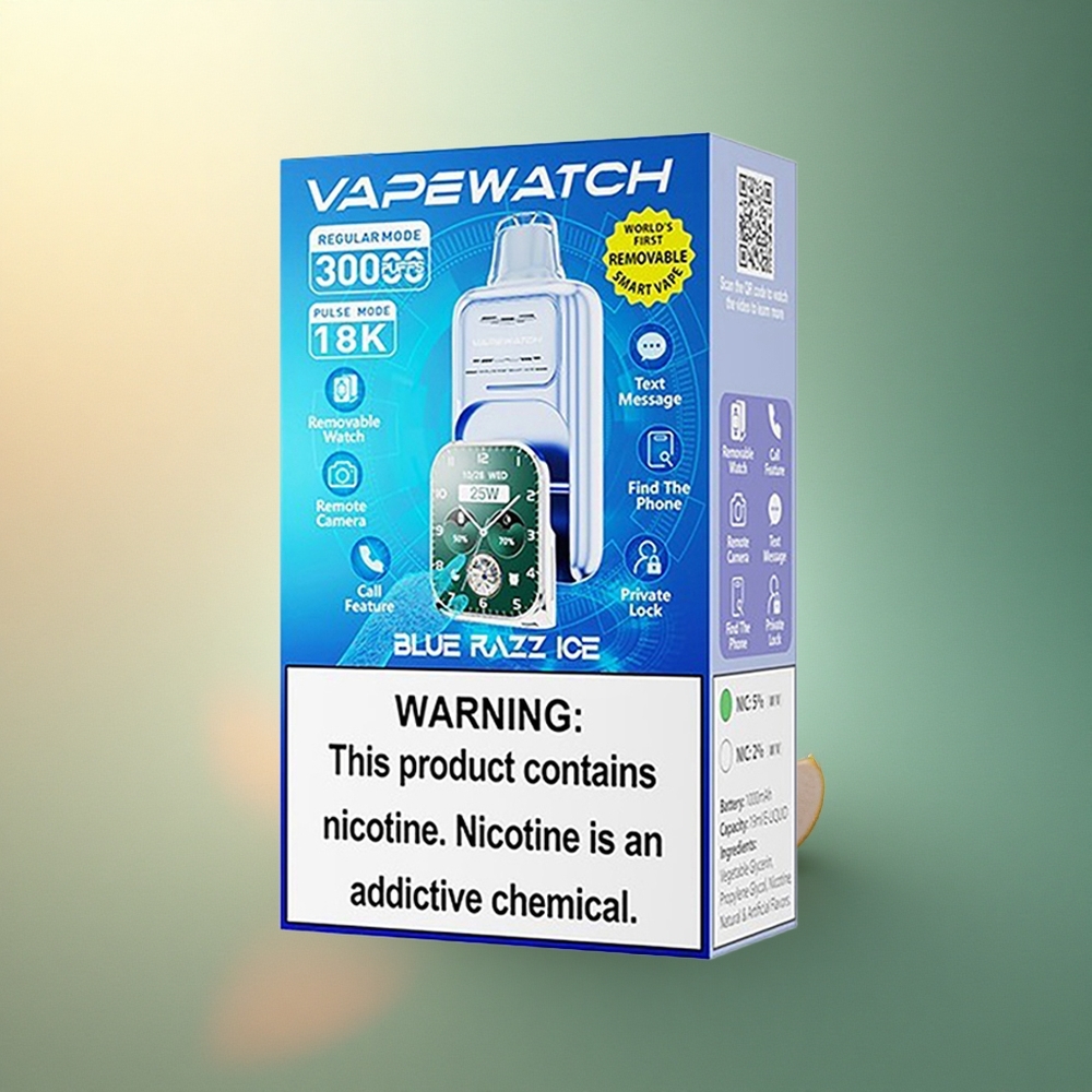 JNR VapeWatch 30000 التوت الأزرق الجليدي بنيكوتين 5%