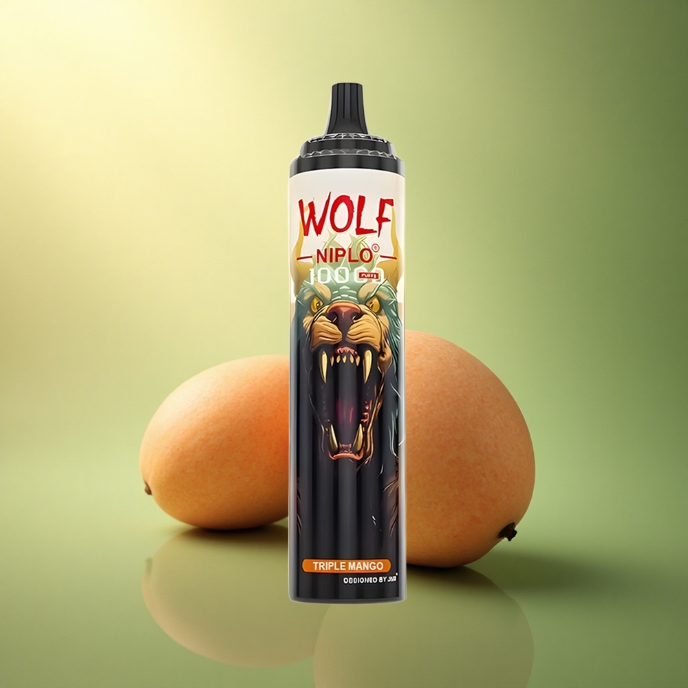 JNR Wolf Niplo 10000 مانجو ثلاثي مع 20 مل سعة و 5٪ نيكوتين
