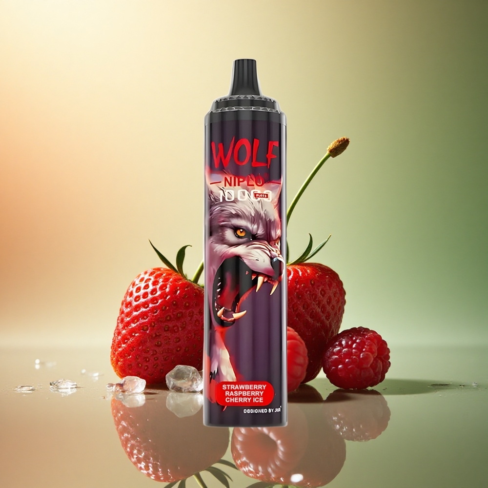 JNR Wolf Niplo 10000 فراولة توت أحمر كرز مثلج 20مل 5% نيكوتين