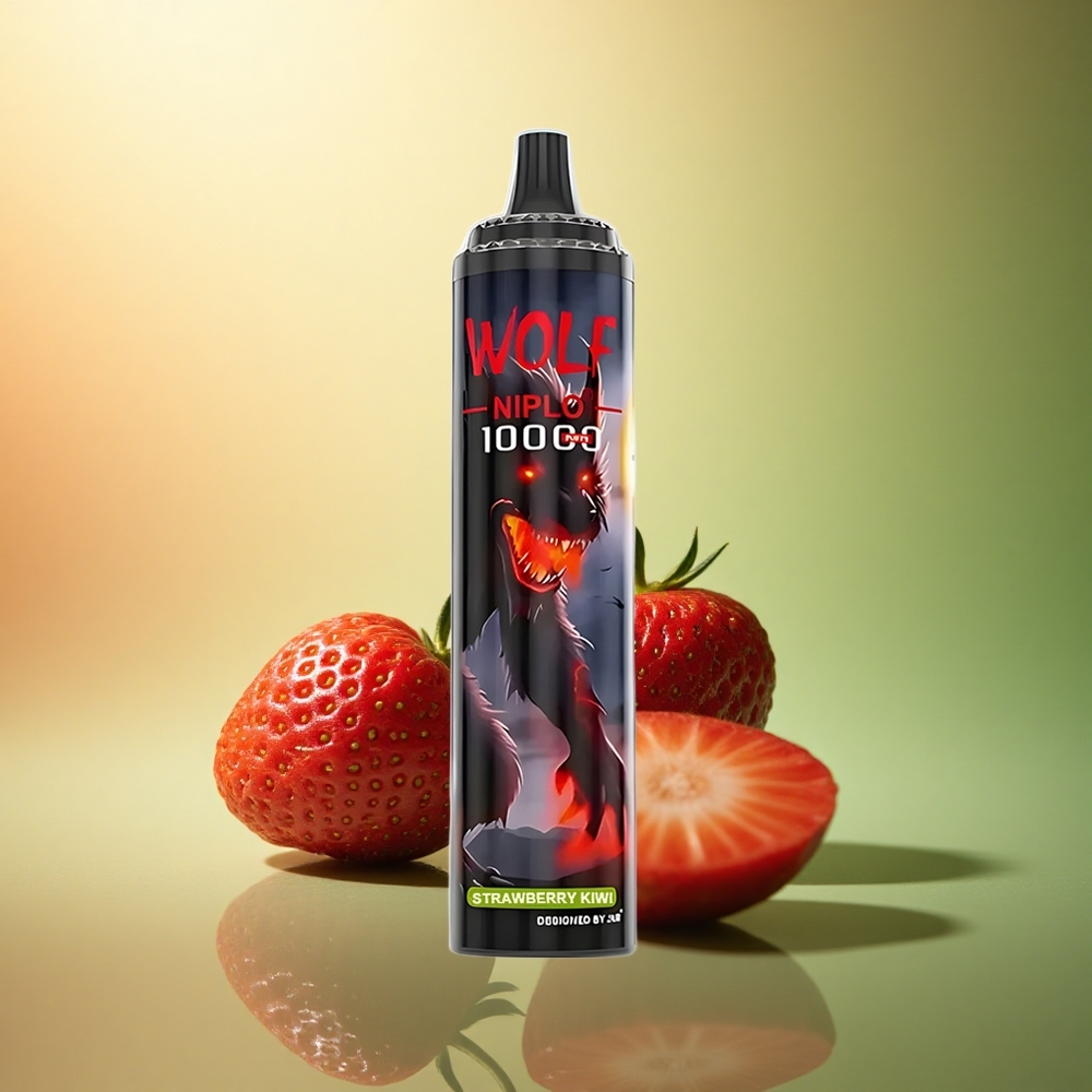 JNR Wolf Niplo 10000 فراولة كيوي 20مل 650مللي أمبير