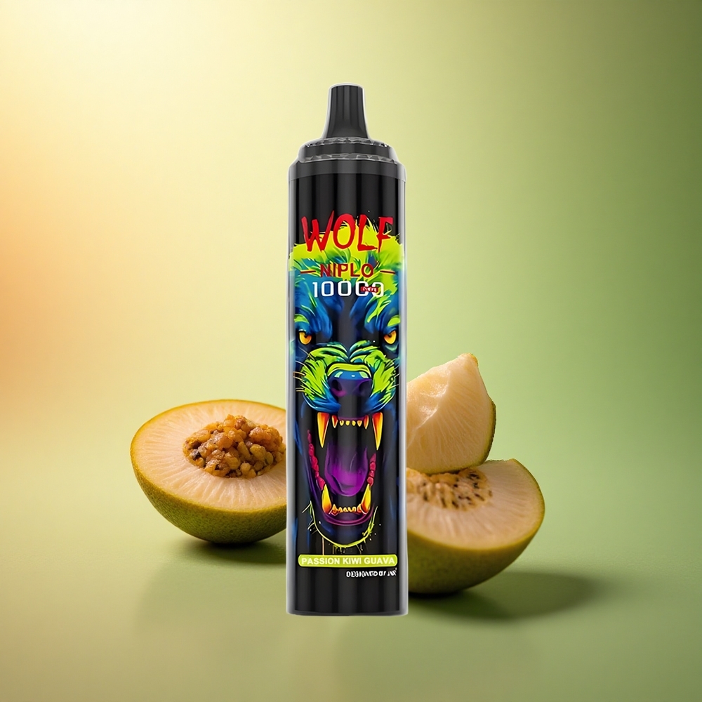 JNR Wolf Niplo 10000 كيفي جوافة العاطفة مع 650 مللي أمبير و 5% نيكوتين
