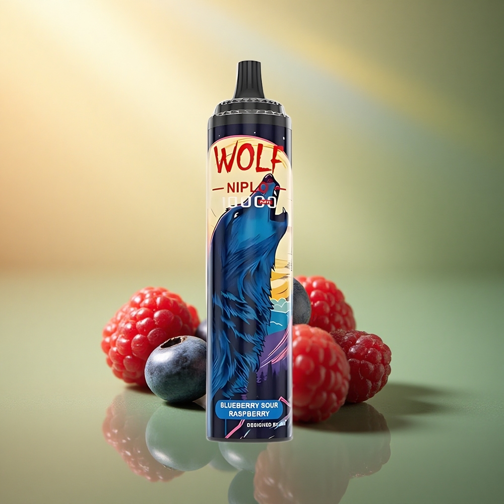 JNR Wolf Niplo 10000 توت أزرق حامض التوت مع سعة بطارية 650 مللي أمبير