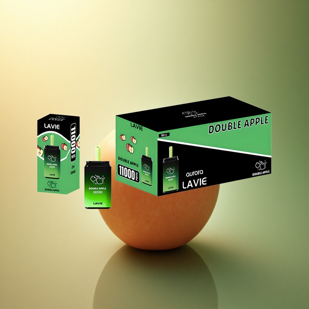 Lavie Aurora 11000 Puffs تفاحة مزدوجة 22مل 650مللي أمبير