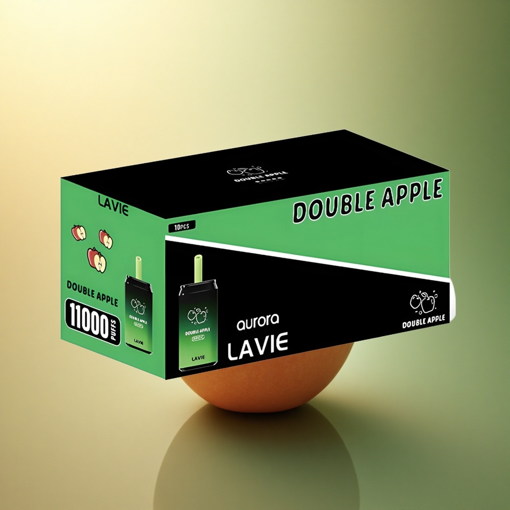 Lavie Aurora 11000 Puffs تفاحة مزدوجة 22مل 650مللي أمبير