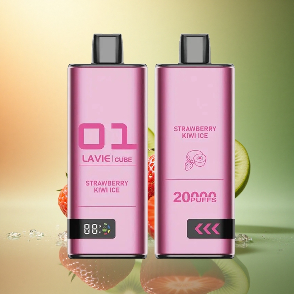 Lavie Cube 20000 Puffs فراولة كيوي جليد 5% نيكوتين 600mAh