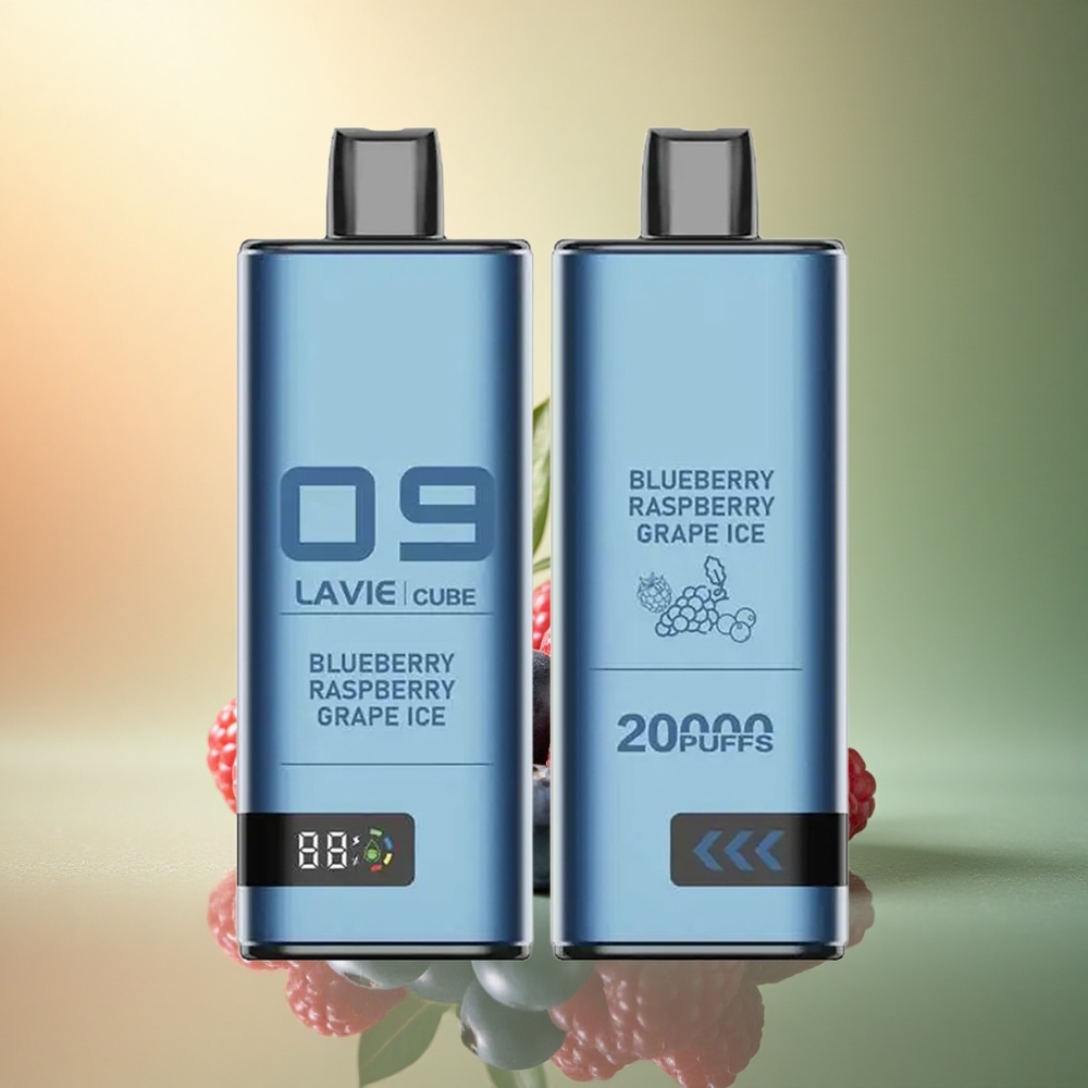 Lavie Cube 20000 Puffs عنب توت بري توت أزرق مثلج ببطارية 600mAh