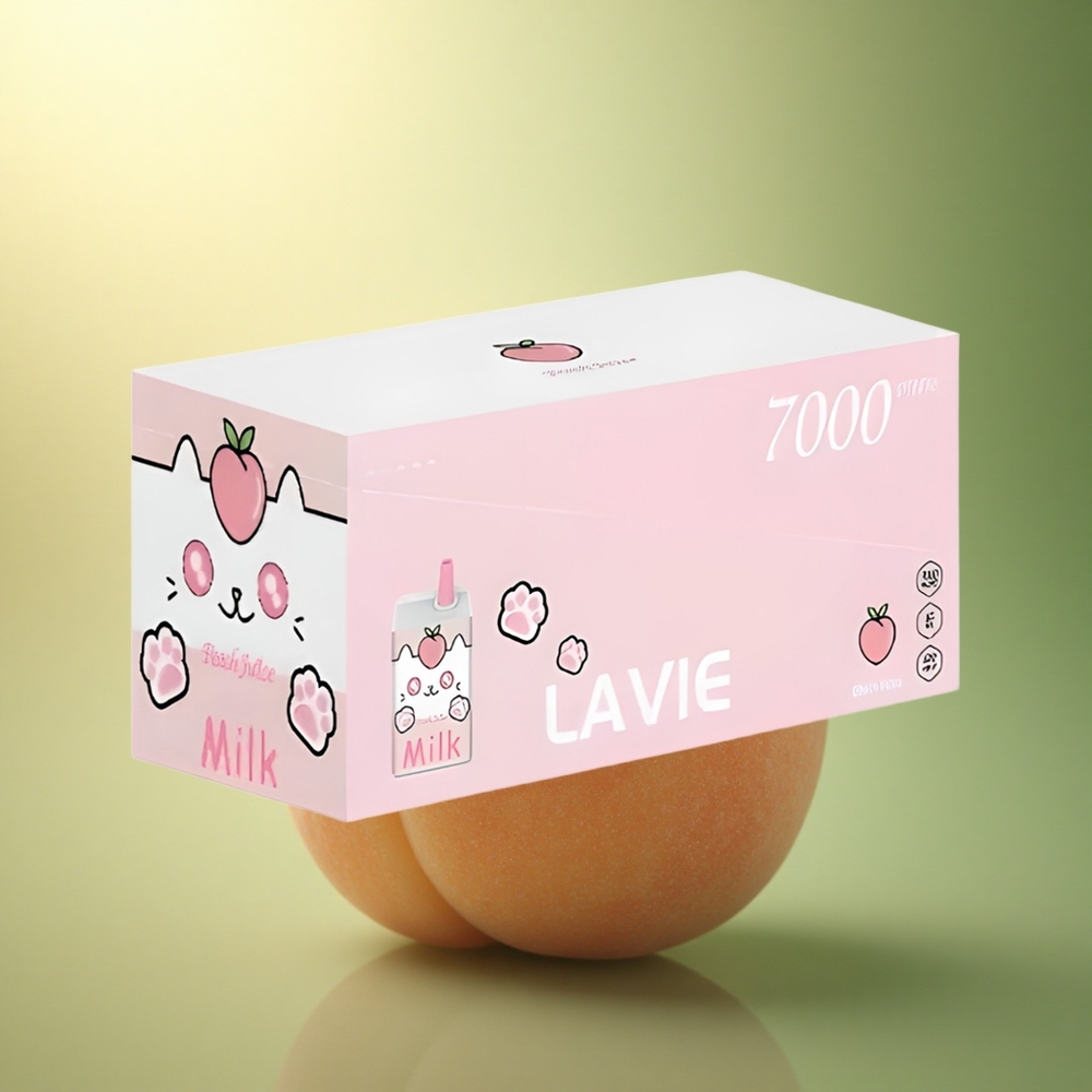 Lavie Milk 7000 Puffs عصير الخوخ 16مل 0% نيكوتين