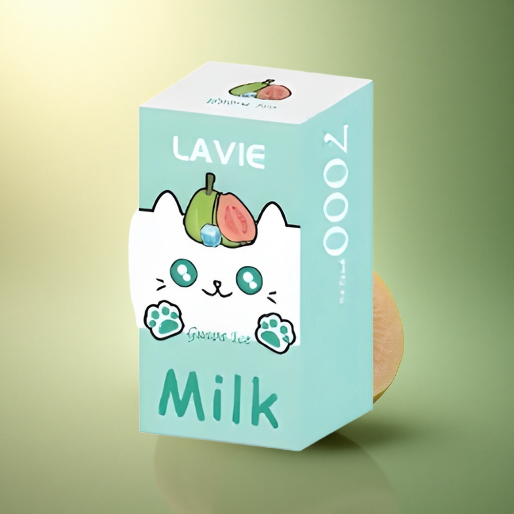 Lavie Milk 7000 Puffs جوافة مثلجة 16مل 600مللي أمبير