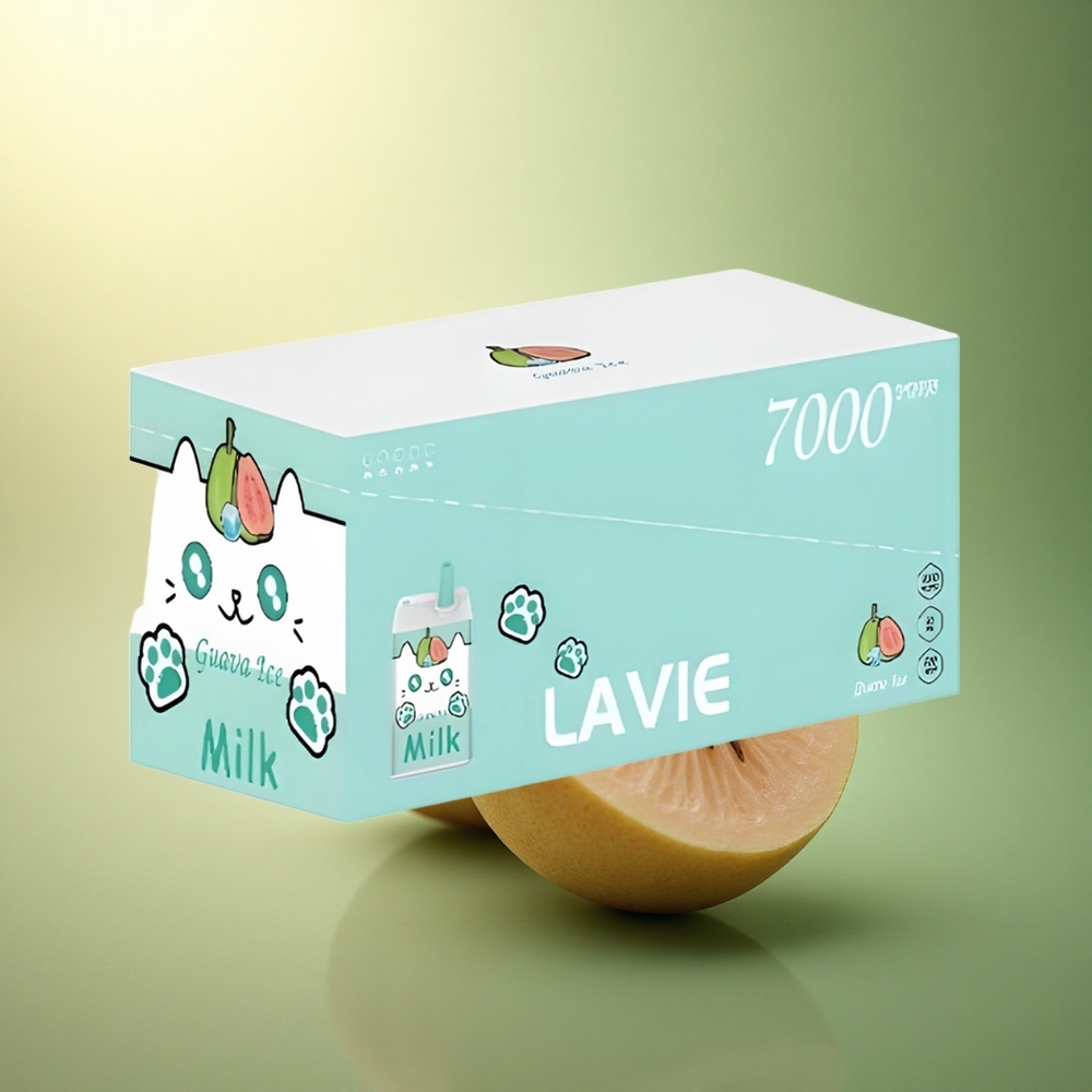 Lavie Milk 7000 Puffs جوافة مثلجة 16مل 600مللي أمبير