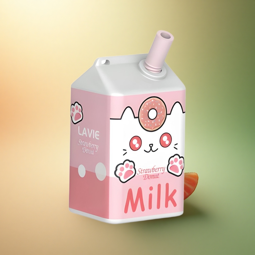 Lavie Milk 7000 Puffs دونات الفراولة 16مل 600mAh