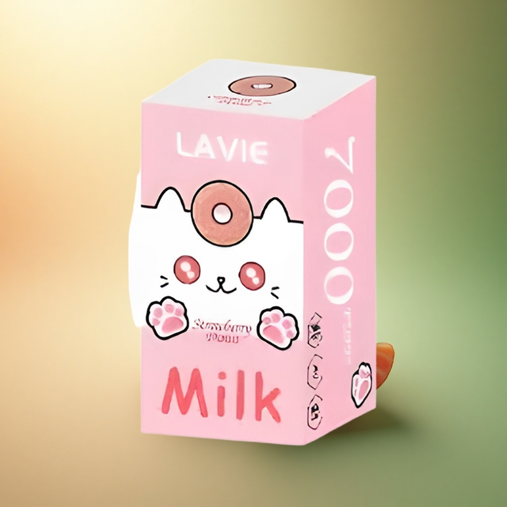 Lavie Milk 7000 Puffs دونات الفراولة 16مل 600mAh