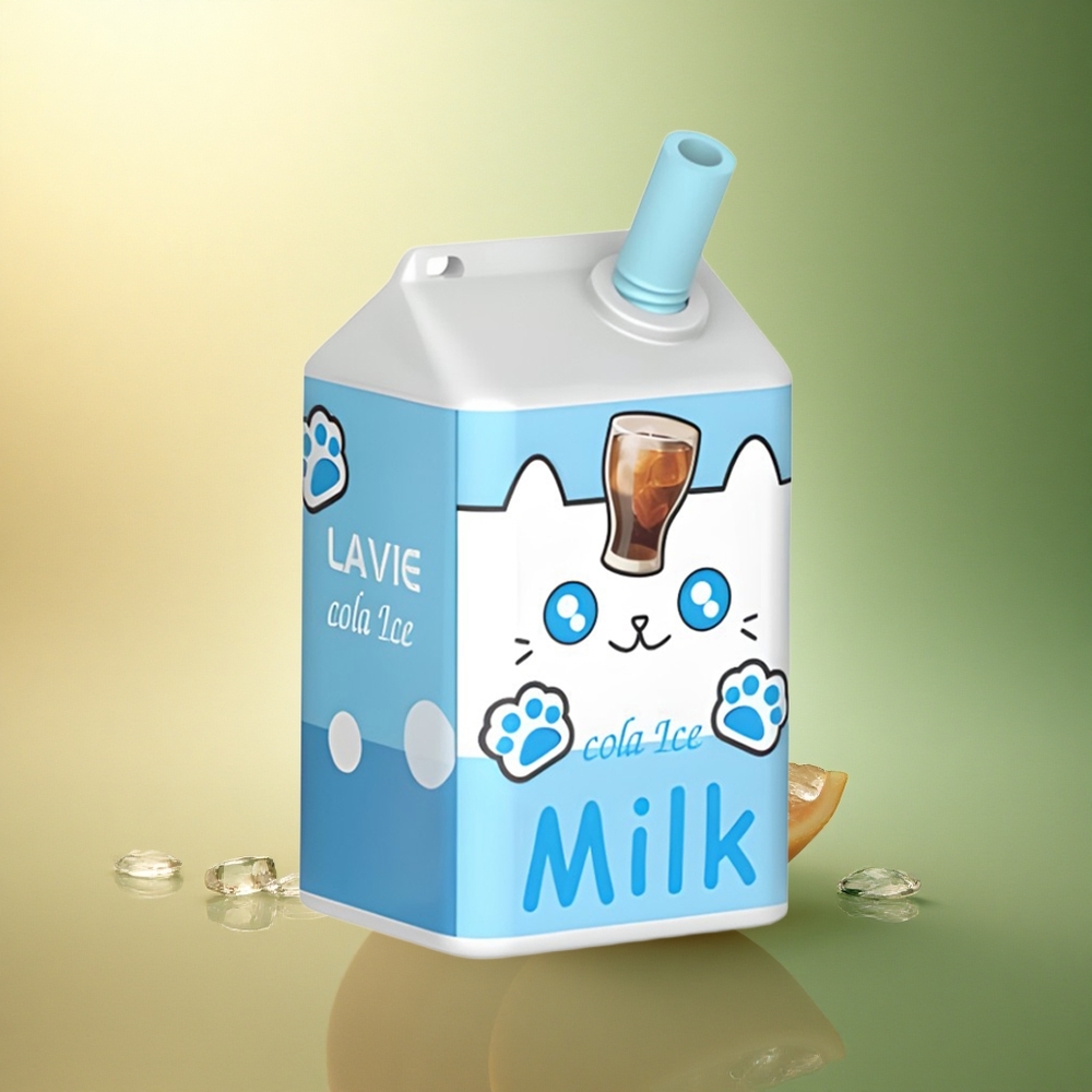 Lavie Milk 7000 Puffs كولا آيس 5٪ نيكوتين 600 مللي أمبير