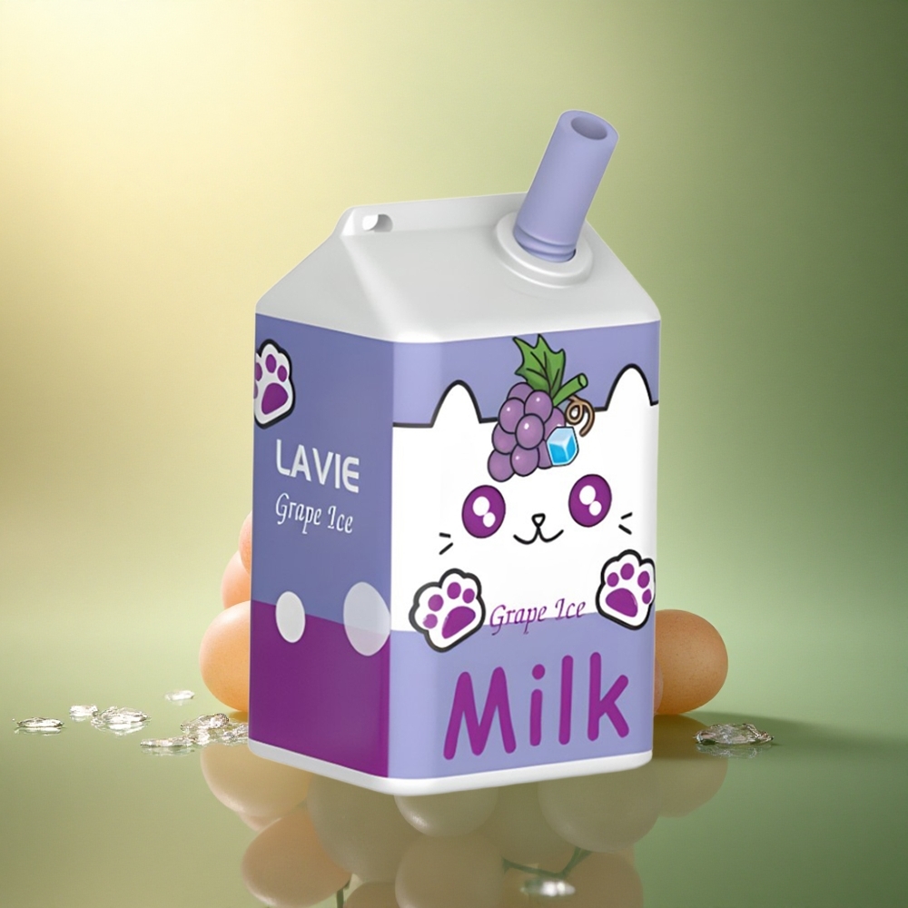 Lavie Milk 7000 Puffs عنب الجليد 600 مللي أمبير
